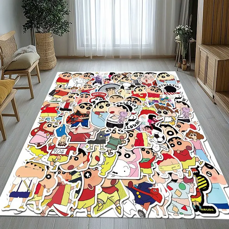 Funny C-Crayon Shin-chans Cartoon Soft Non-Slip Large Area Rug for Living Room,Bedroom Playroom Carpet Mat for Sofa,Home Decor