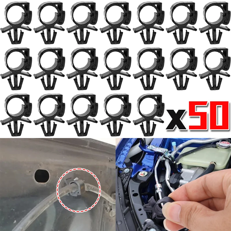 5-50pcs Auto parts wiring harness fixing clip Cable Ties Manager corrugated pipe clip Car Route Cable Clamp Car Wire Organizers