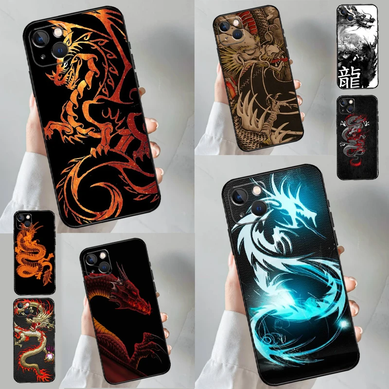 Asian Chinese Dragon Phone Case For Samsung Galaxy S25 S20 S21 S22 S23 S24 S26 Ultra S10 Plus S25 FE Back Cover