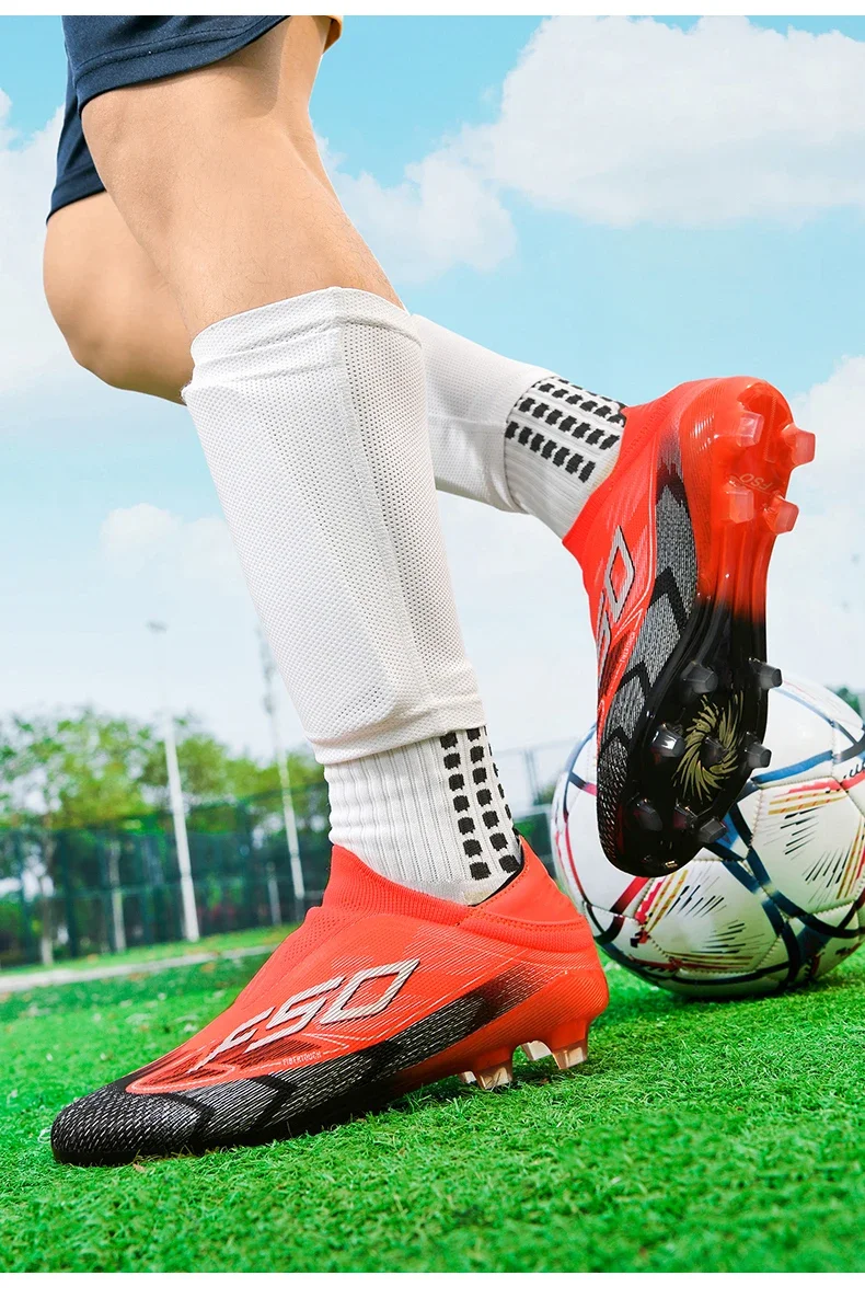 Herren Original Fußballschuhe Hochwertige Atmungsaktive Ultraleichte Profi-Fußballschuhe für Spielfeld und Training – Detail 13