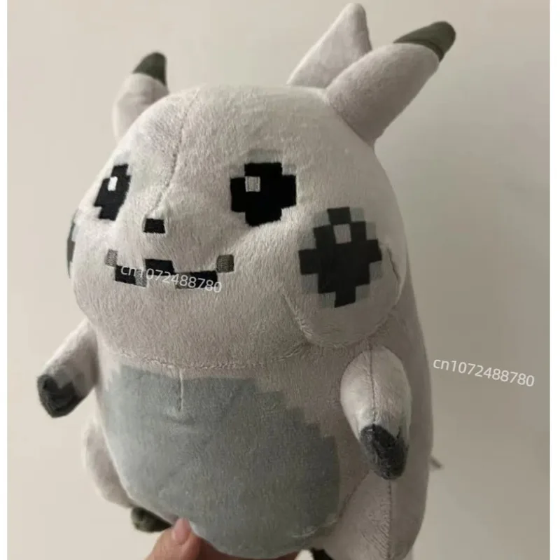 

Bandai Pixel Style Pikachu Plush Doll 30th Anniversary Squirrel Elf Black White Stuffed Doll Fans Production Anime Toy Gifts