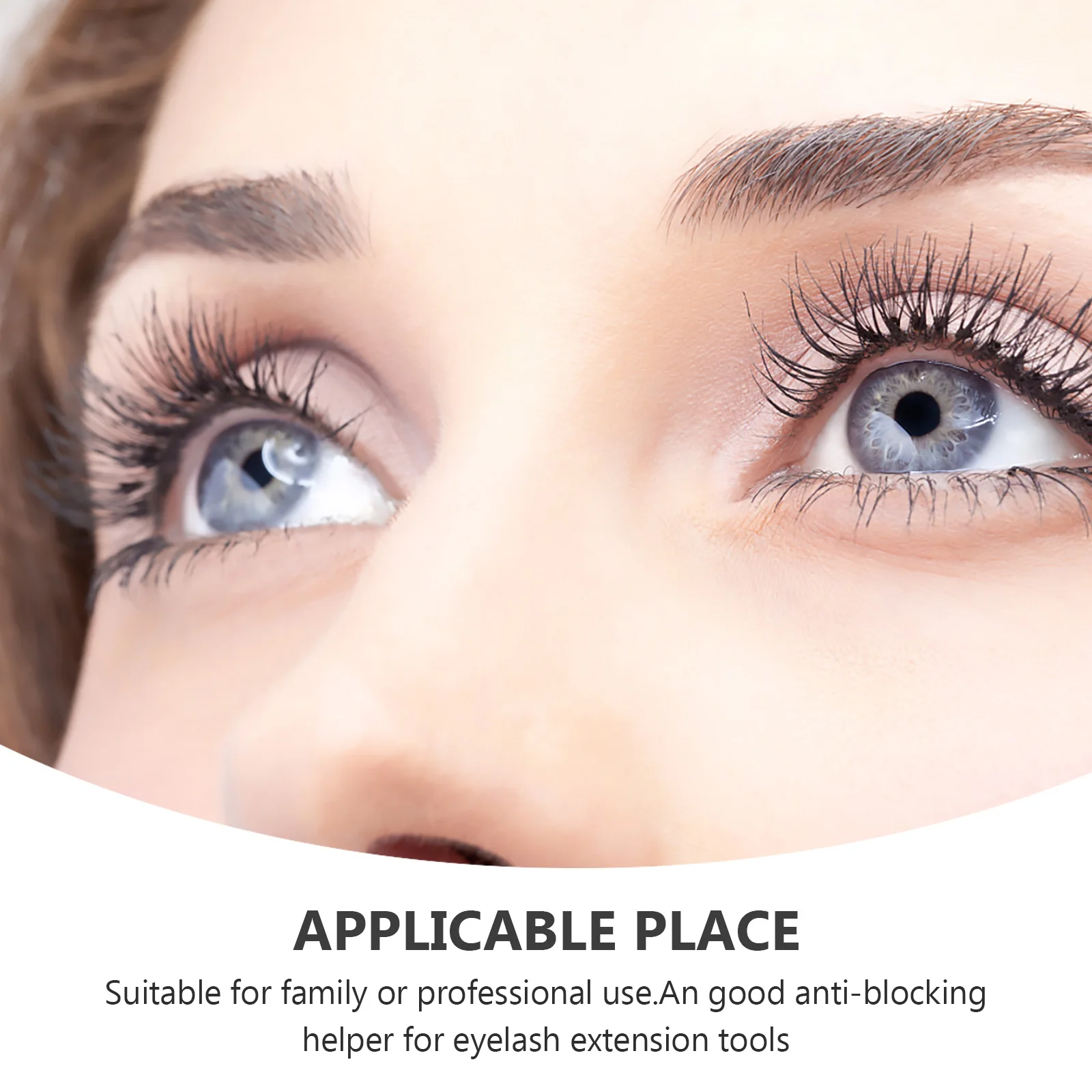 

20Pcs Eyelash Replacement Nozzle Durable Practical Anti-Blocking Extension Tool 1cm Diameter Eyelash Replacement