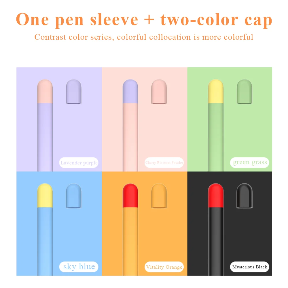 Stylus Case For Samsung Galaxy Tab S6 Pencil Case Colorful For Tablet Tab SPEN PRO Pen Bag Non-slip Protection Silicone Sleeve