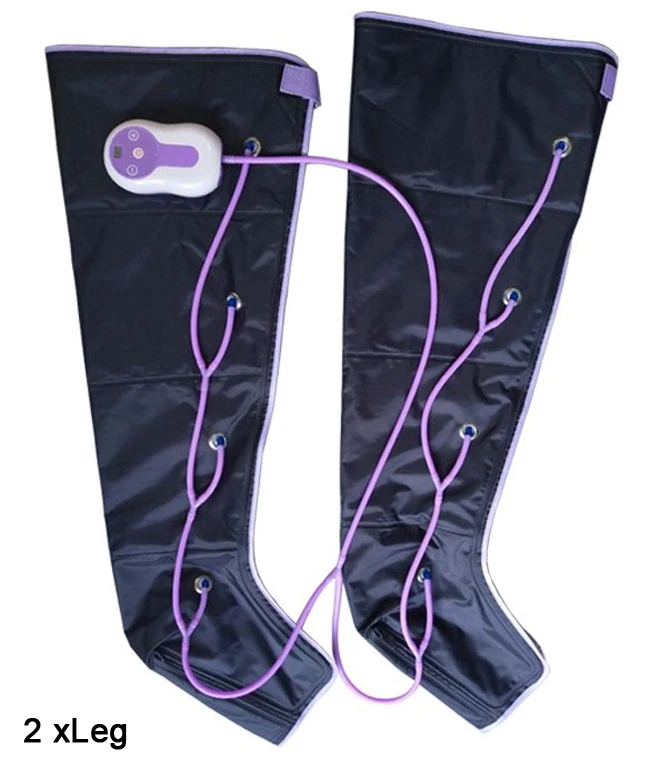 Sequential Pneumatic Air Compression Leg Massager, Blood Circulation Machine, 6 Modes, 3 Intensities, Home Therapy System