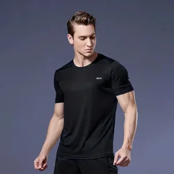 Summer Quick Dry Breathable Sports T-Shirt Fashion Hot Sale Men's T Shirt Casual O-neck Short Sleeve Tee Outdoor Run Fitness Top