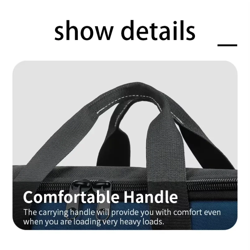 حقيبة أدوات جديدة بسعة أكبر، حقيبة أدوات تنظيم الأدوات متعددة الجيوب مقاومة للماء لأدوات الكهربائي #3