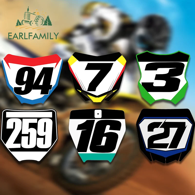 

EARLFAMILY 13cm for Motocross Car Sticker Funny JDM Sticker Personality Creative Stickers Trunk Pull Flower Bumper Accessories