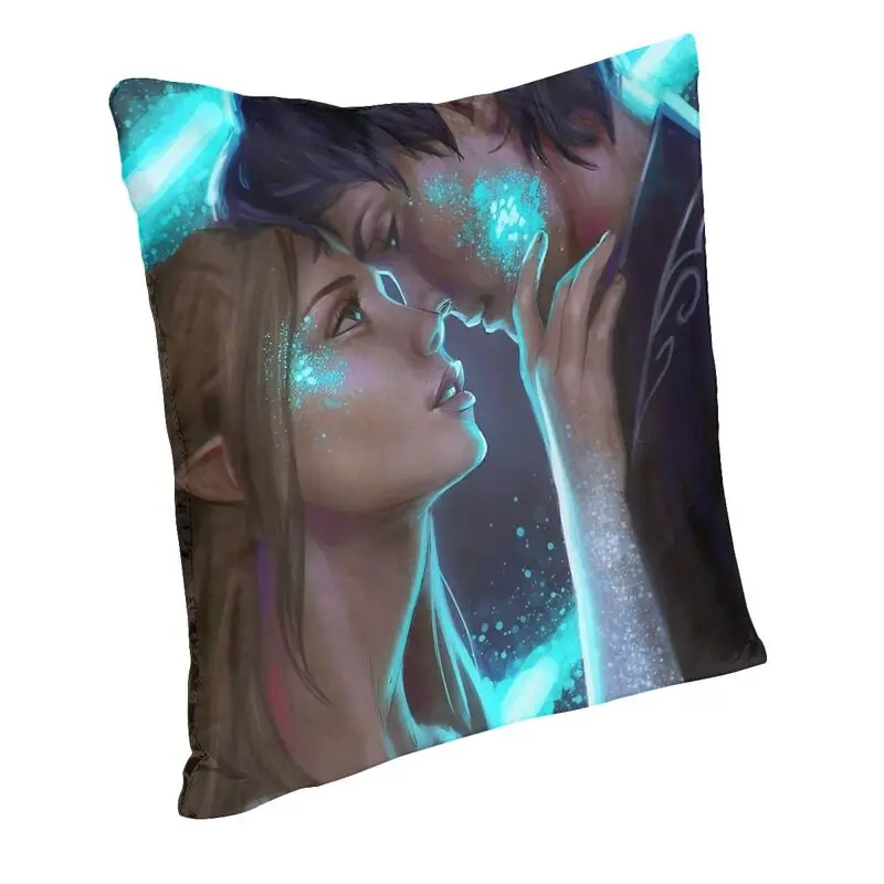 Modern Feyre And Rhysand Cushion Cover for Sofa Velvet Pillow Case Decoration Pillowcase Double-Sided Printing Sofa Cushions