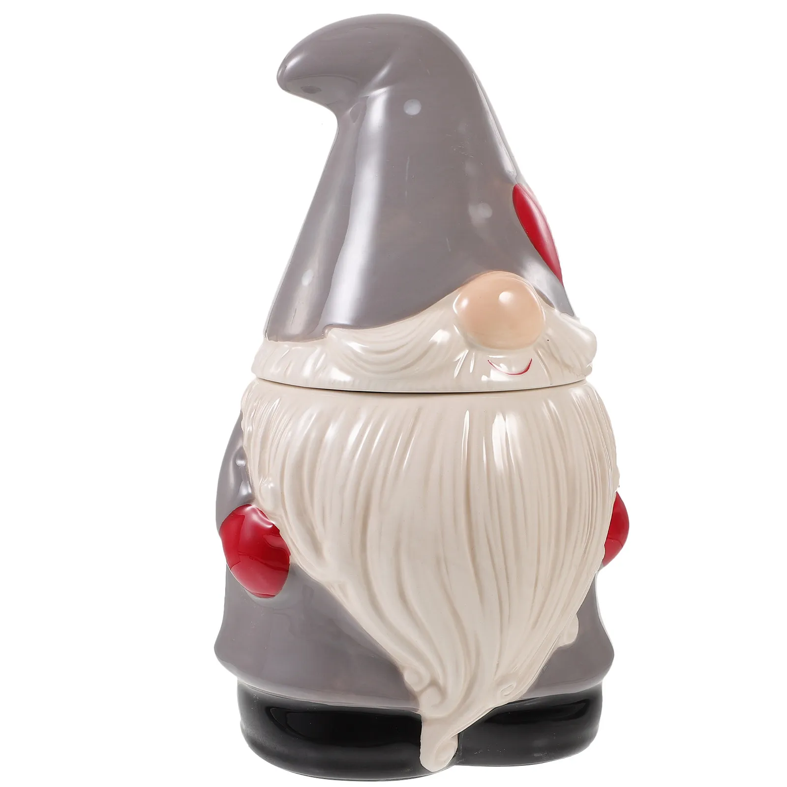 

Керамическая банка для конфет в рождественском стиле с Дедом Морозом, пищевая емкость для хранения конфет, сухофруктов, чая, мелочей, для праздничного стола