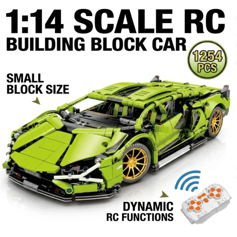

Classic Supercar Building Block Model, ABS Assembly Racing Car Toy, Cool Aggressive Style, Perfect Gift for Kids