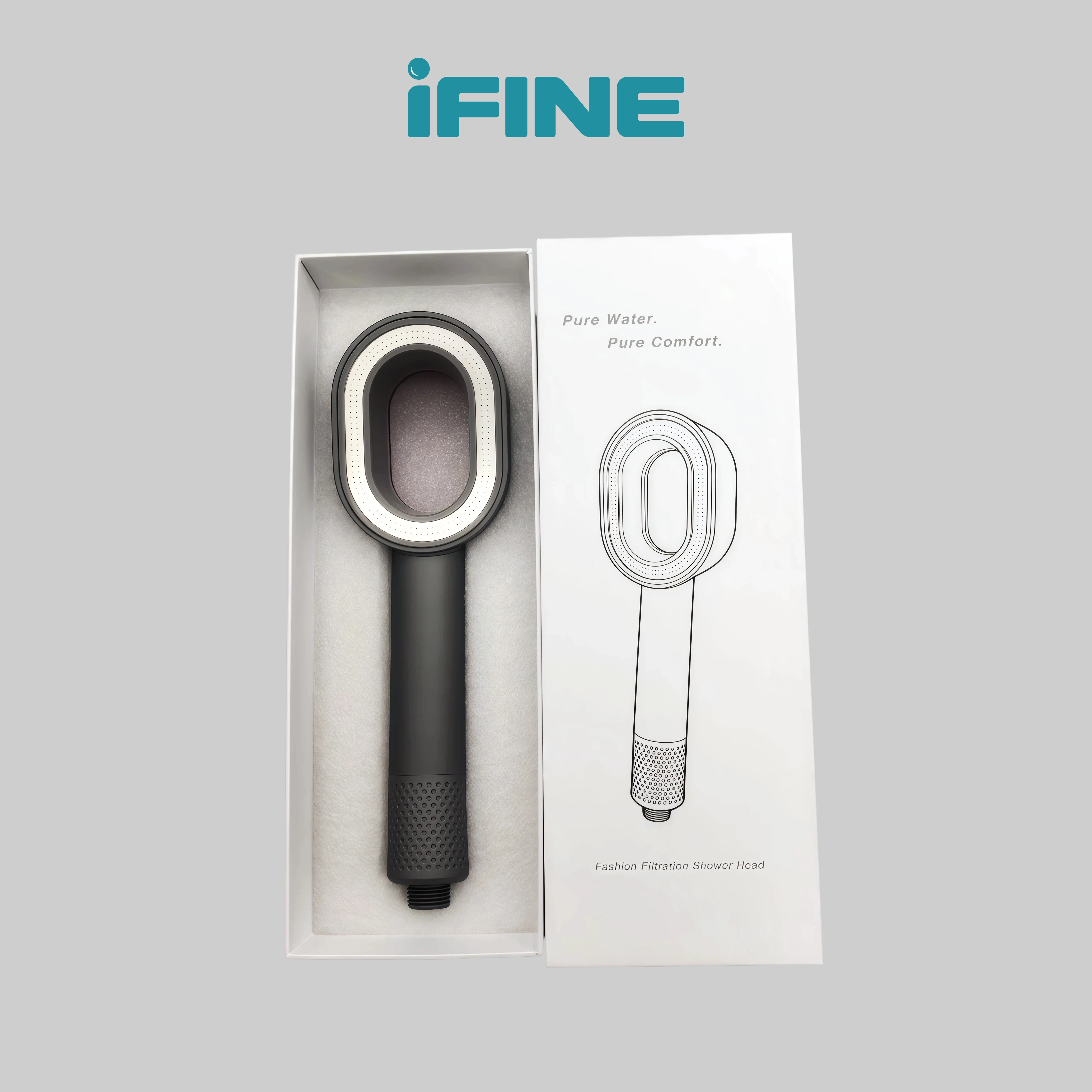 

High-End Handheld Shower Filter Gift Set, ACF + Amino Scale Inhibitor, Hard Water Softener for Skin