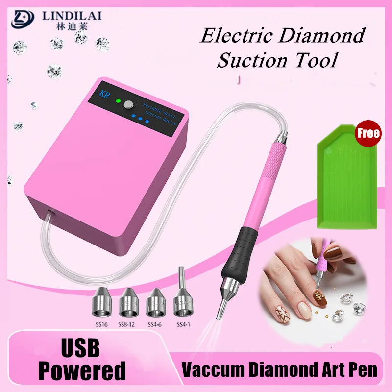 

DIY Craft Electric Vacuum Diamond Art Painting Pen Kit Children Adults Gem Art Pen Beading Plates Painting Accessories Tools