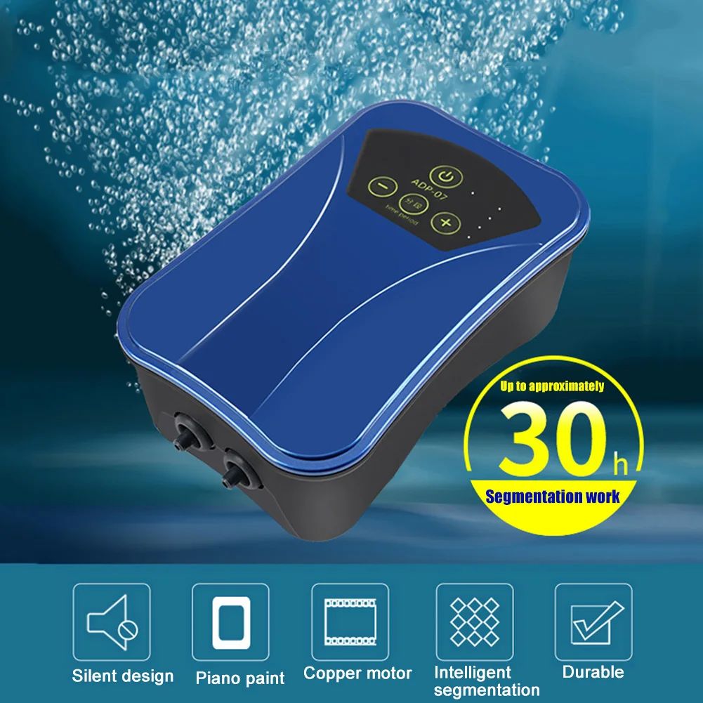 Luchtcompressor Luchtpomp Zuurstofpomp Oplaadbare luchtpomp AC / Pomp Draagbare USB of oplaadbare zuurstofcompressor voor tweeërlei gebruik