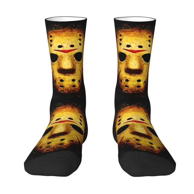 Horror Movie Character Murderers Mens Crew Socks Unisex Cool Halloween Film Spring Summer Autumn Winter Dress Socks