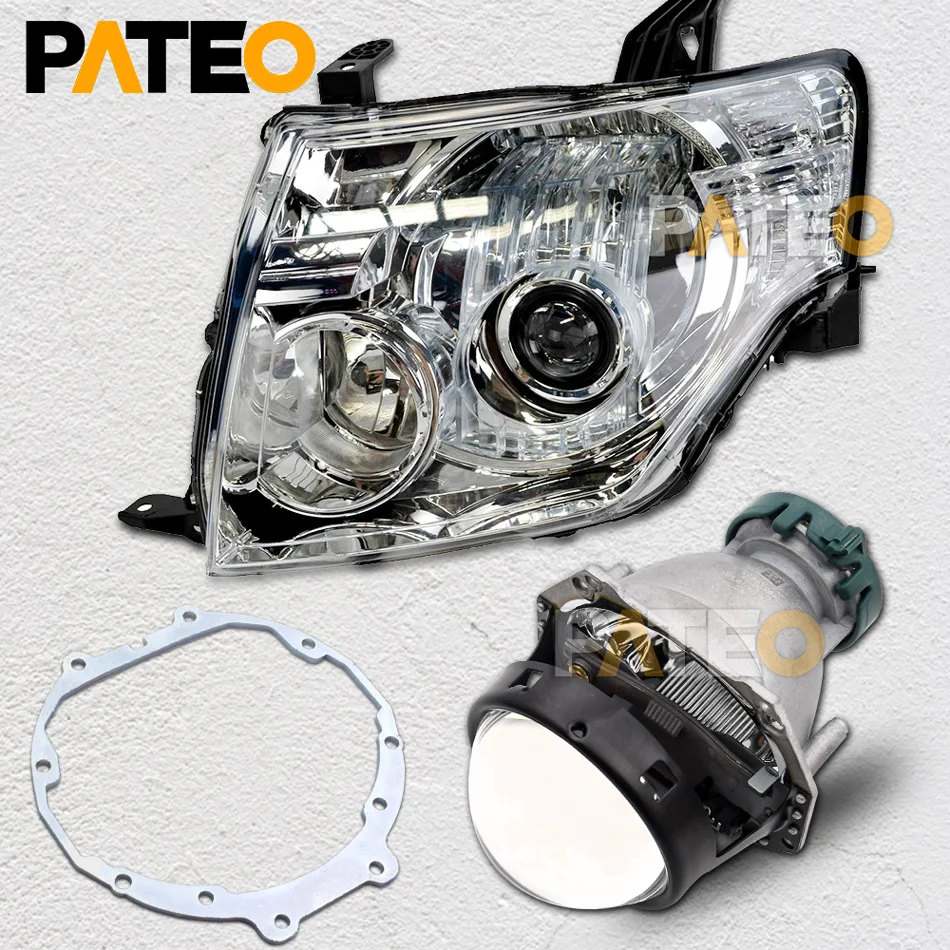 HID Bi-xenon Projector Lens Replace For Mitsubishi Pajero Wagon IV Van V97 Headlight Lenses Retrofit For Hella G5 3R Honeycomb