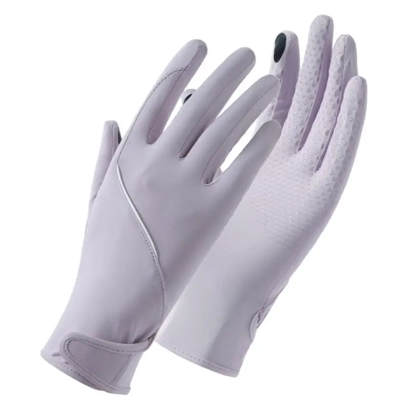 Women's UV Protection Gloves Sunscreen Ice Silk Women's Cooling UV Gloves Cloud Yarn Cooling Sun UV Gloves For Driving Cycling