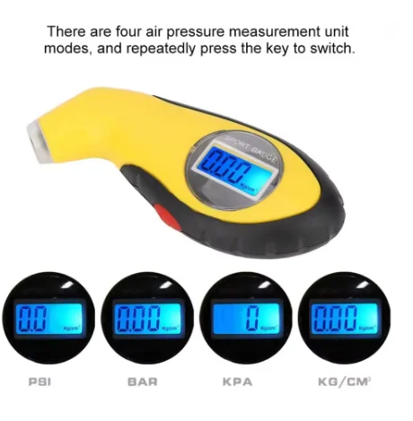 

High-precision Digital Car Tire Tyre Air Pressure Gauge Meter LCD Display Manometer Barometers for Car Truck