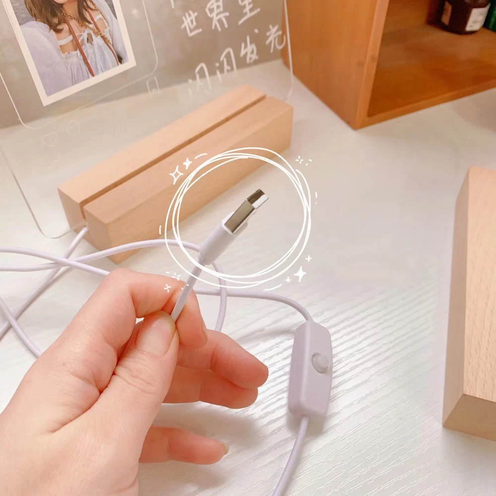 Note Board Erasable Desktop Writable Message Board Acrylic Transparent Luminous Note Board School Supplies Writable Student