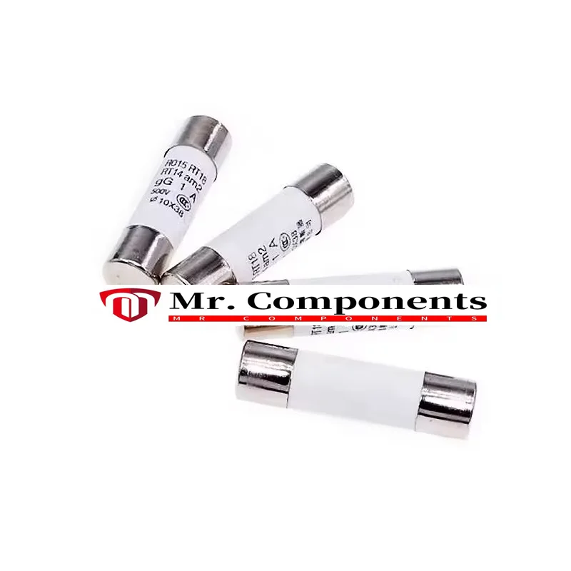 10PCS R015 fuse RO15 ceramic fuse tube 10X38 500V RT18 1A 2A 3A 5A 6A 8A 10A 16A 20A 25A 32A New In stock