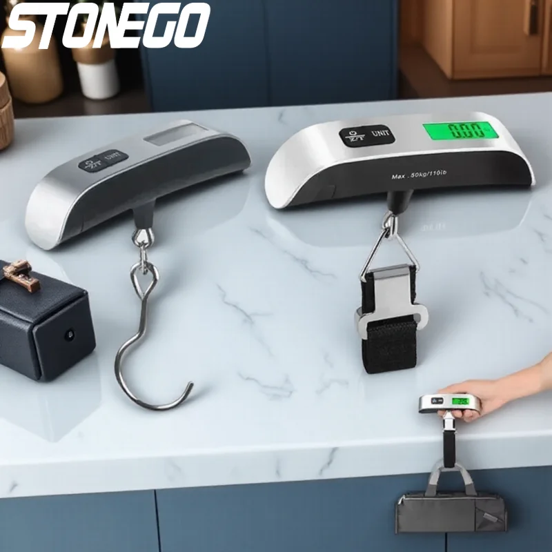 

Портативные подвесные цифровые кухонные весы 50 г-50 кг, универсальные бытовые весы для чемодана, 0,11-110 фунтов