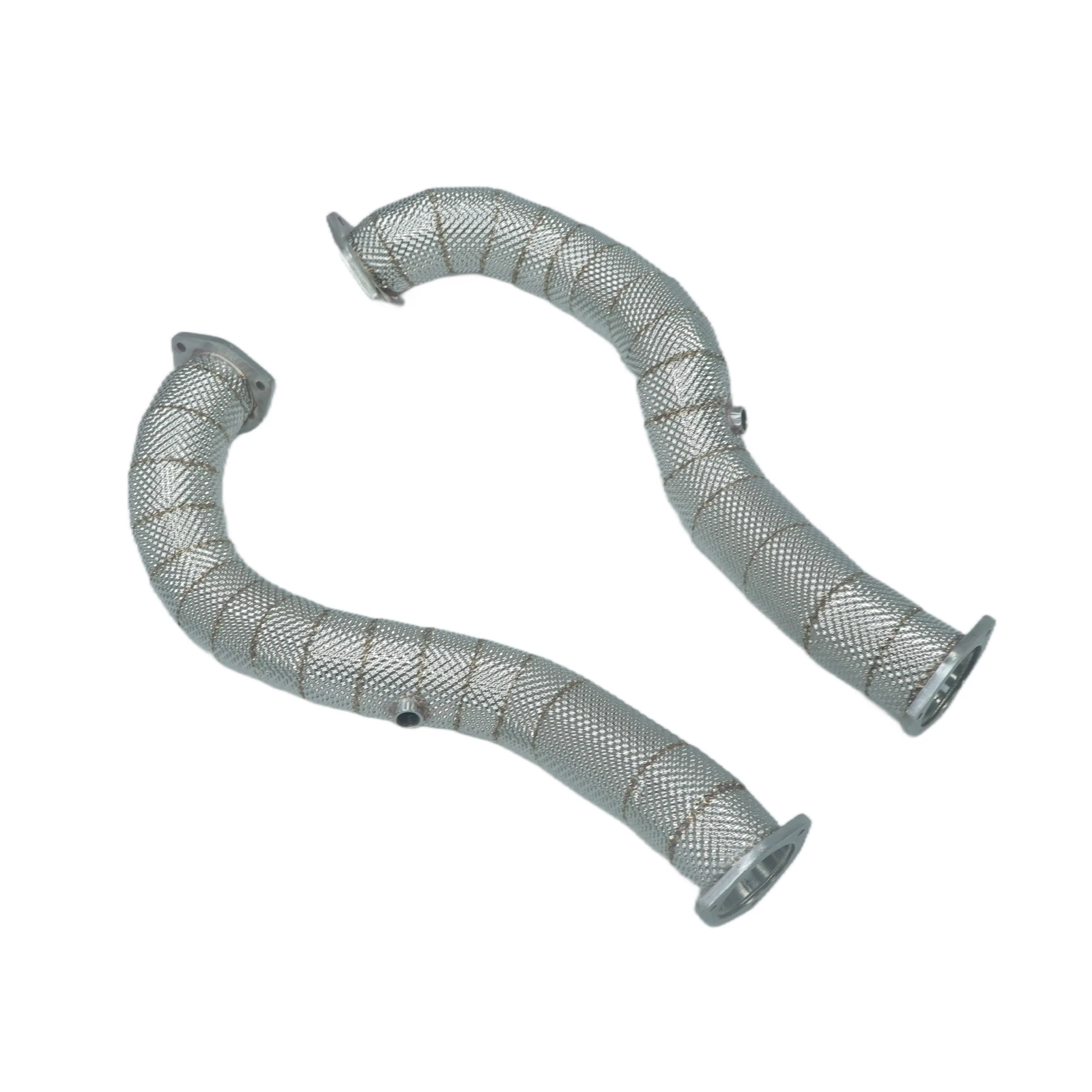 

High Performance Stainless Steel 3.0T Straight Header Downpipe for PORSCHE 718 Cayman Boxster GT4 RS 2022+ (Euro 6) Heat Shield