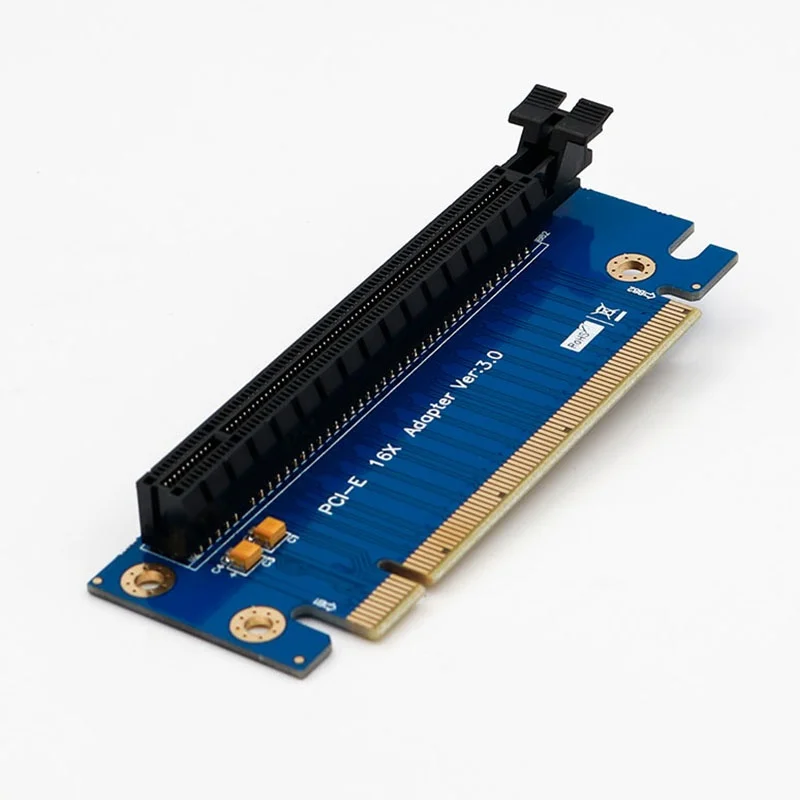 PCI Express 16x PCIe Graphics Card Pci-e Steering Card 90 Degrees Right Angle Riser Adapter