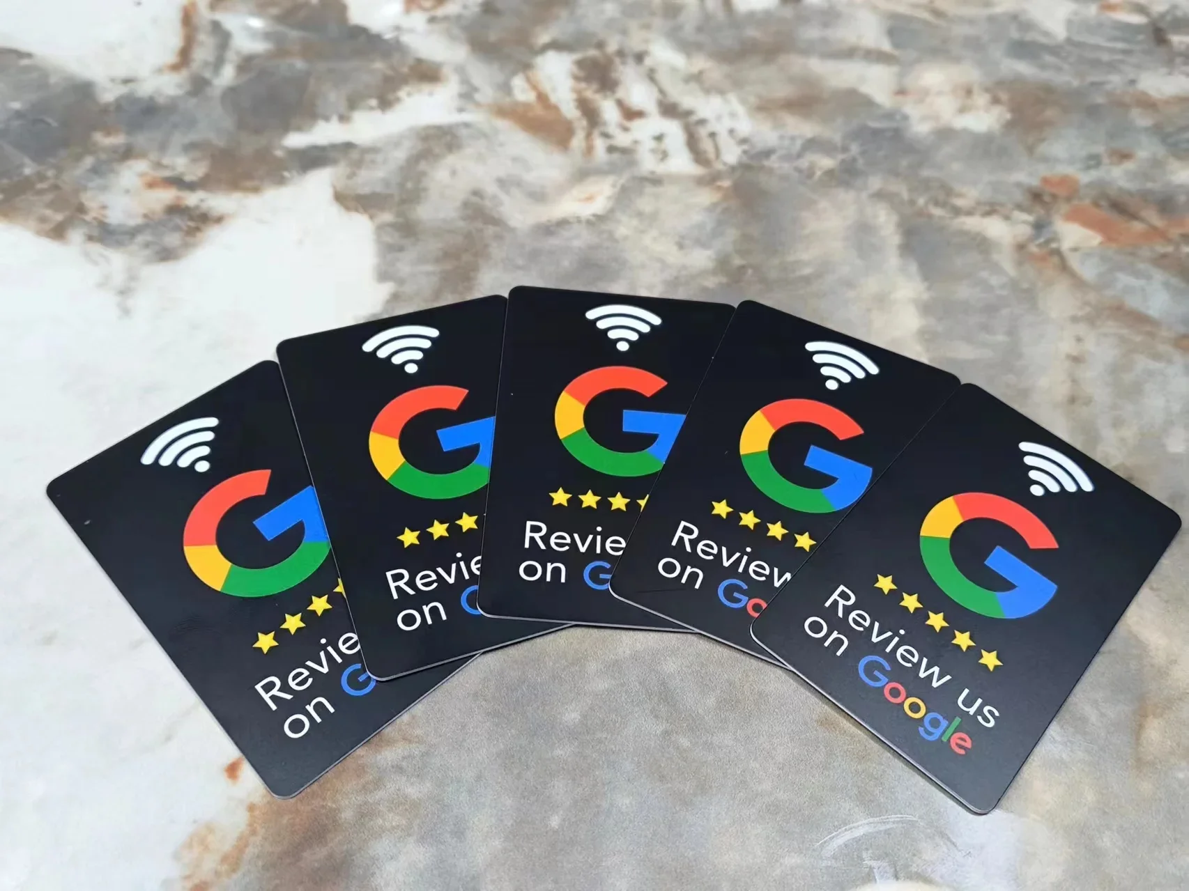 13,56 MHz programmierbares Acryl mit selbstklebender Rückseite, NFC-Tischaufkleber, Durchmesser 10 cm, Google Bewertungen, NFC-Aufkleber, NFC 215