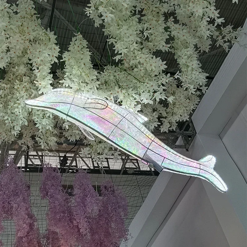 COLIN Modern Little Dolphin Wedding Lantern Area Props Street Lamp LED Stage lighting Festival Atmosphere Background Decoration