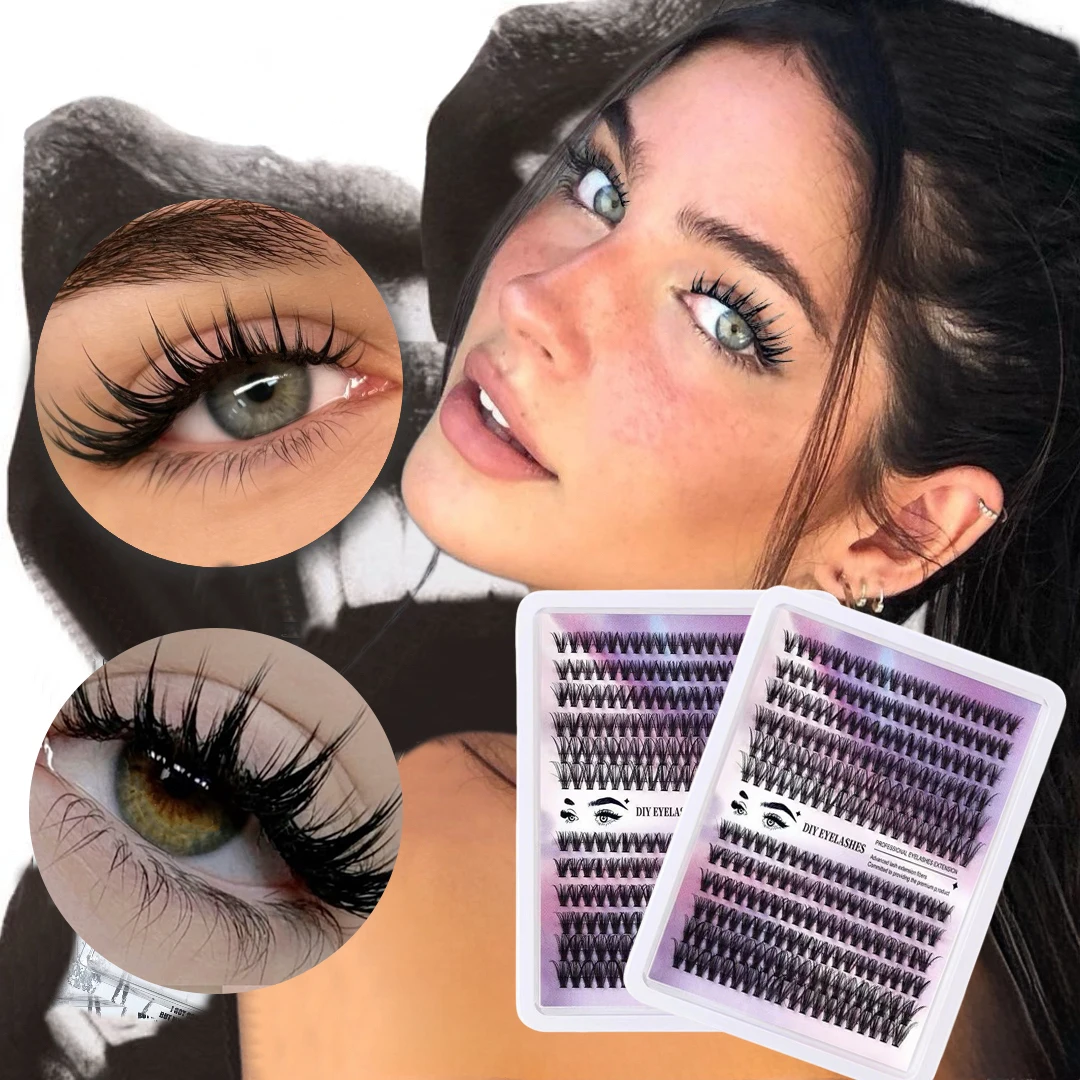 1 doos/240 bossen Nertsen Wimpers Russische individuele Wimper cluster Natuurlijke Wimper Extension Makeup Tools Wimpers Groothandel