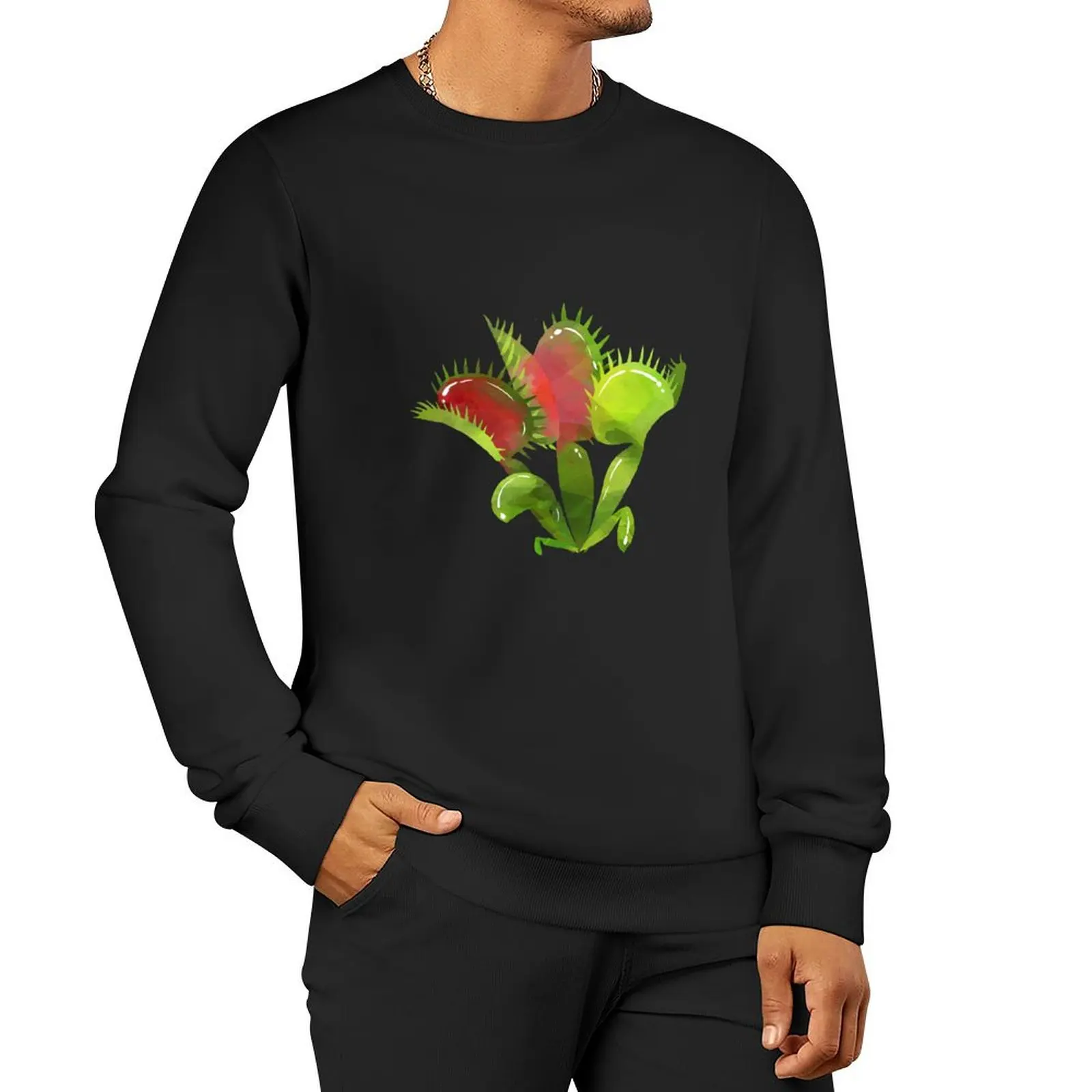 

Venus Flytrap Pullover Hoodie winter clothes korean style clothes men's sweat-shirt set sweatshirt