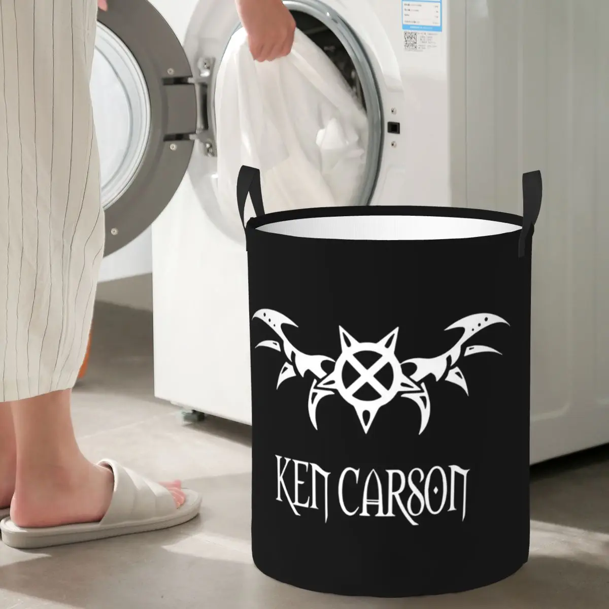 

Rapper Ken Carson Merch X Singer Foldable Laundry Baskets Dirty Clothes Toys Storage Basket Large Waterproof Box