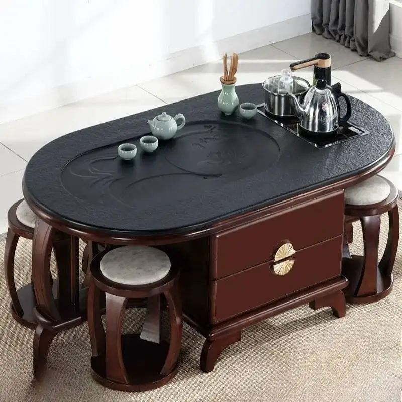 

Design Living Room Coffee Tables Luxury Walnut Space Apartments Coffee Tables Center Lateral Wooden Stolik Kawowy Furniture Home