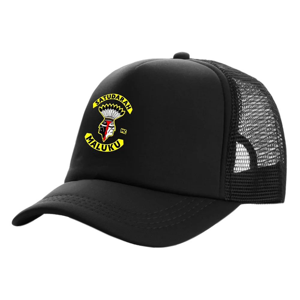 Satudarah MC World Motorcycle Trucker Caps Men Satudarah MC Baseball Caps Cool Summer Mesh Net Hat Snapback Hats