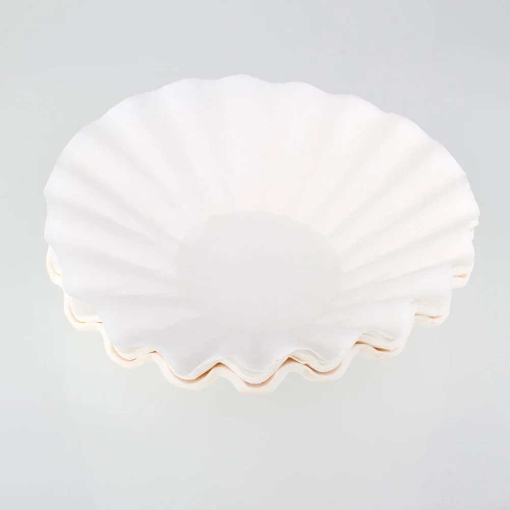 

500Pcs Basket Coffee Filter Papers 18cm Bowl Coffee Filters Premium Material Odorless Ensuring Even Extraction