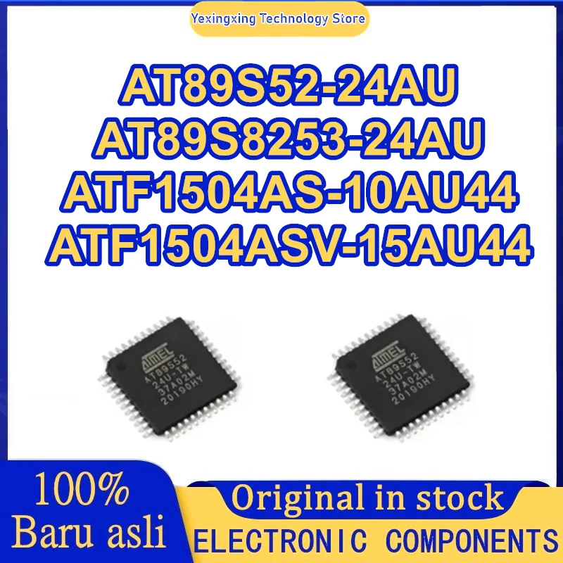 AT89S52-24AU AT89S8253-24AU ATF1504AS-10AU44 ATF1504ASV-15AU44 ไอซี ชิป MCU TQFP44 ชิปไอซี ของแท้ใหม่ 100% มีสินค้าในสต็อก