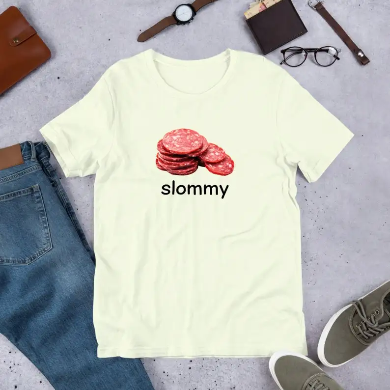 Slommy Salami, Funny Meme Shirt, Ironic Shirt, Shirt Joke Gift, Oddly Specific, Unhinged Shirt, Cursed, Gag Gift, Cringey Shirt