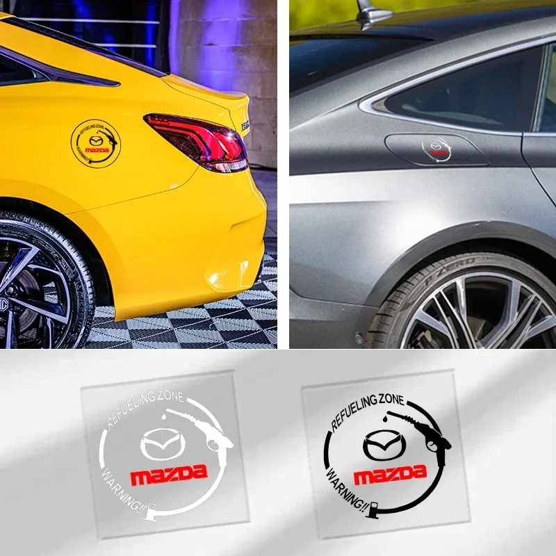 

Car Badge Vinyl Reflective Fuel Tank Cap Stickers Decal Accessories For Mazda 3 bk 6 gg 2 CX3 CX5 CX7 CX9 CX30 Demio Bt50 323