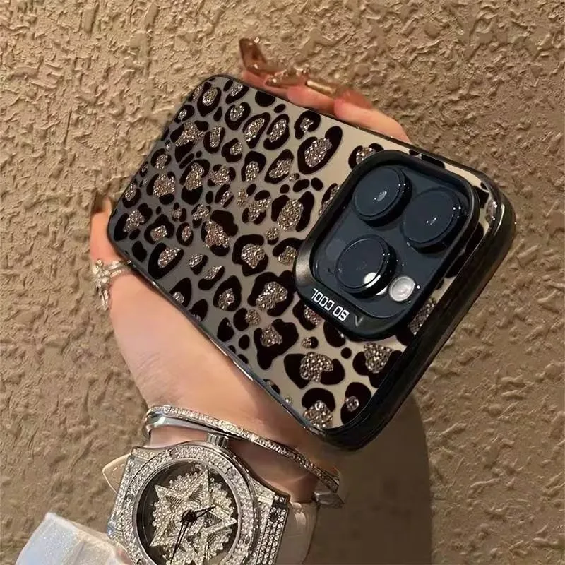Minimalist And Elegant Leopard Print Phone Case for Iphone 17 16 Pro Max 15 14 13 12 11 XS X XR 7 8 Plus 16E IMD Material Cover - view 5