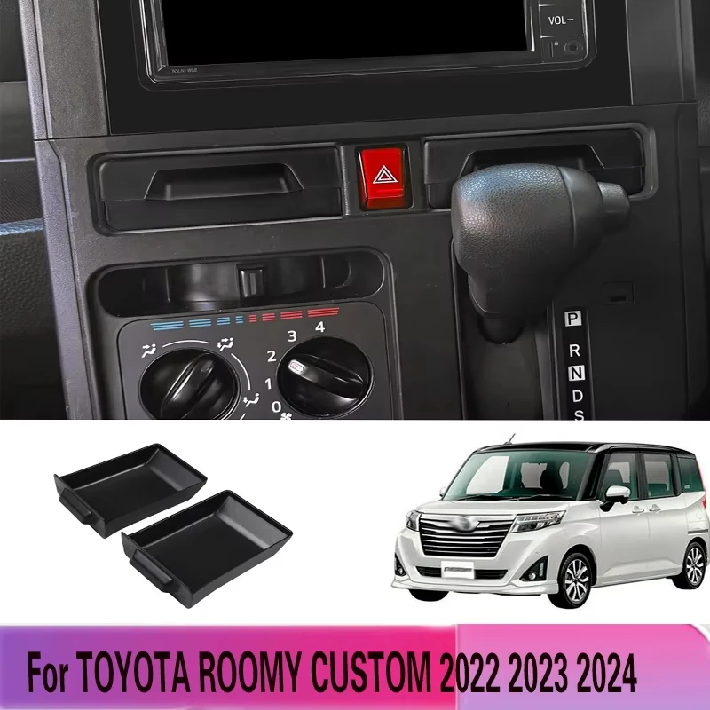 Custom Designed ABS Storage Box for TOYOTA ROOMY CUSTOM 2022 2024 Central Control Drawer to Securely Store Personal Items