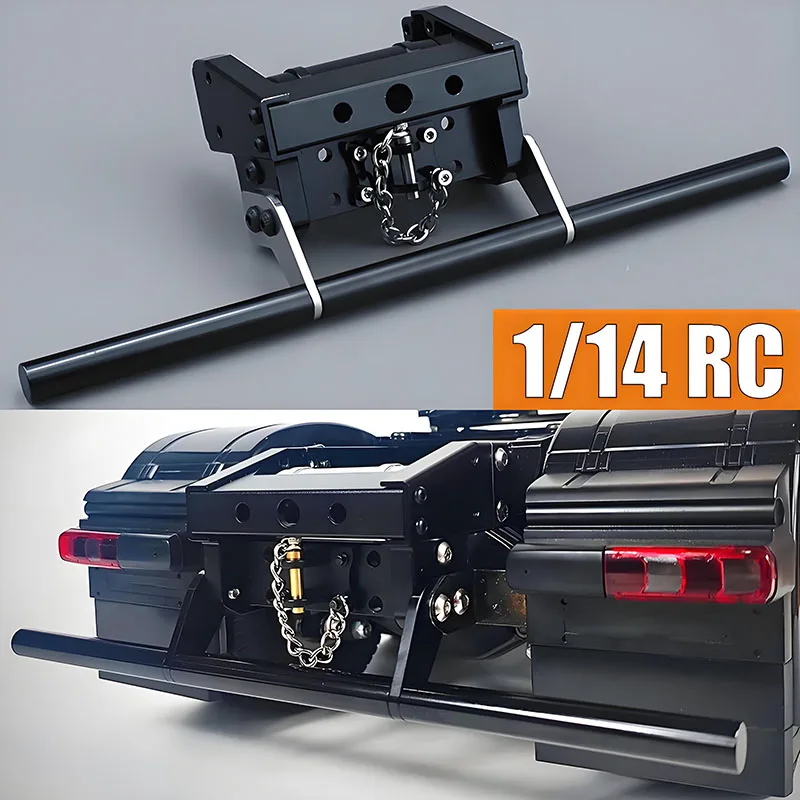 

1:14th Scale RC Truck Metal Tail Beam Gas Tank Bumper Kit for SCANIA Tamiya 770S R620 for VOLVO ACTROS AROCS Model Car DIY Parts