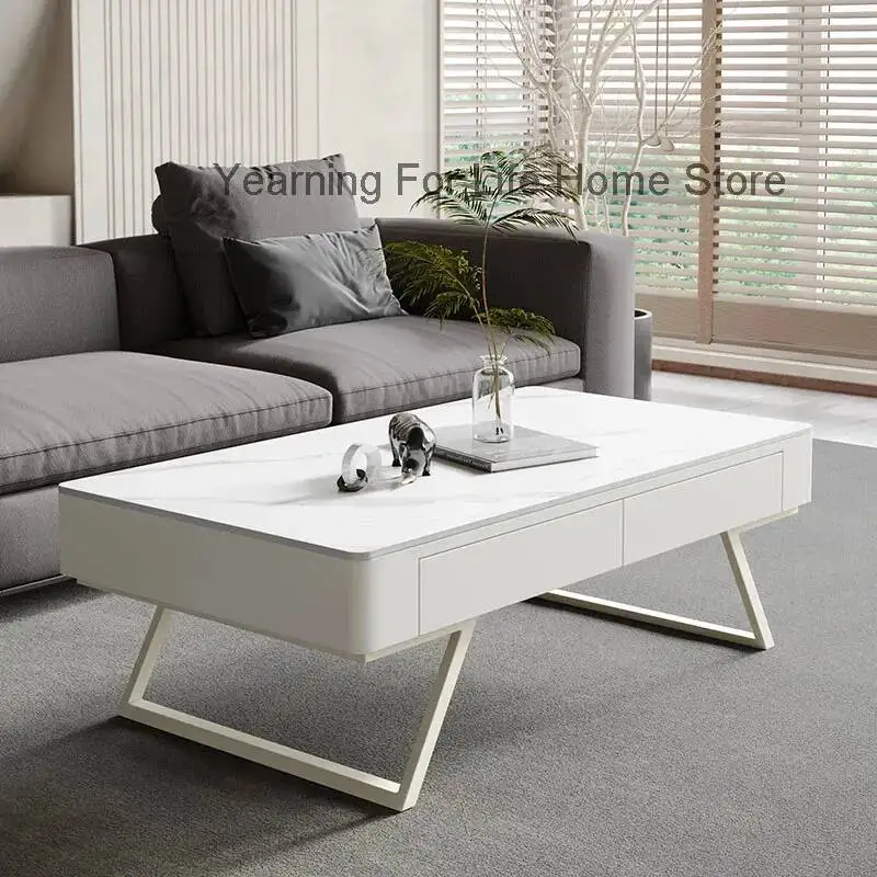Drawers Nordic Coffee Table Designer Modern Industrial Living Room Computer Side Table Mini Meubles Lounge Suite Furniture