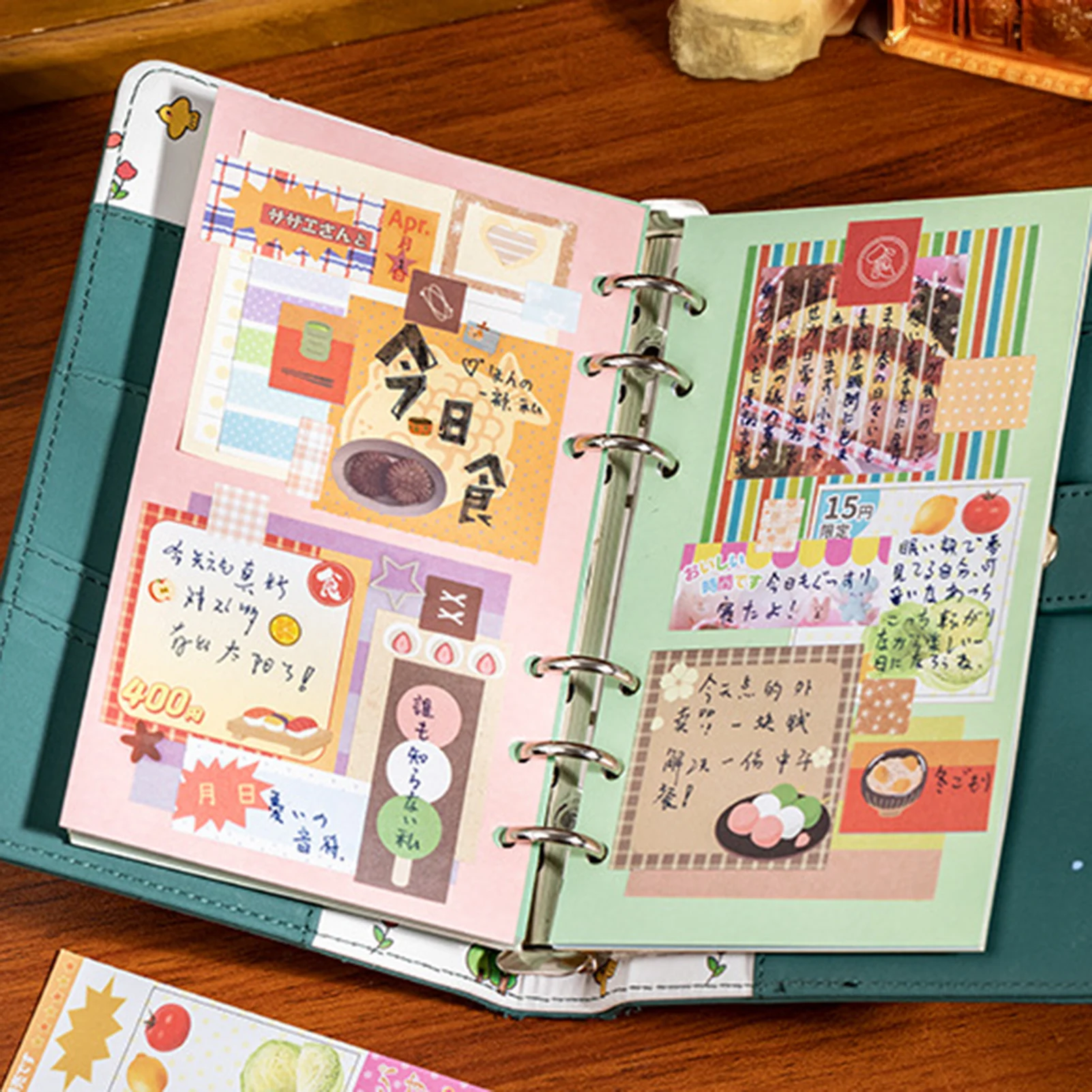 Retro Aesthetic Sticky-Notes Pad for Journal Wall Decoration Hand-Writing Planner Decoration Vintage Message Stickers