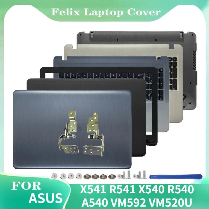 

NEW For ASUS X541 R541 X540 R540 A540 VM592 VM520U Laptop LCD Back Cover/Hinges/Front Bezel Palmrest Top Cover Bottom Case