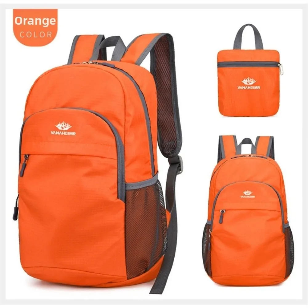 20 ~ 35L حقيبة ظهر قابلة للتعبئة قابلة للطي خفيفة الوزن في الهواء الطلق قابلة للطي حقيبة يدوية خفيفة الوزن مقاومة للماء حقيبة نهارية للسفر للرجال والنساء #5