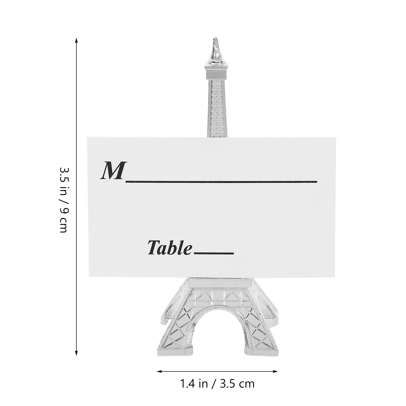 1Set Lightweight Aluminium Alloy Place Card Holder Eiffel Tower Photo Display Clip Table Sign Stand for Menu Memo Cards Desk