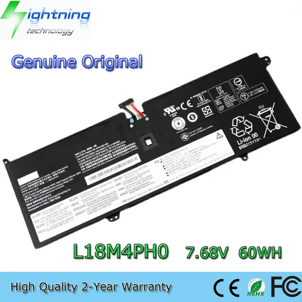 New  Original L18M4PH0 7.68V 60Wh Laptop Battery for Lenovo Yoga C940-14 C940-14IIL(81Q9007QGE) SP/A 81Q9 L18C4PH0