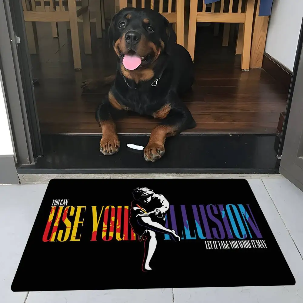 Rock Band G-Guns N R-Roses Door Mat Nordic Style Bedroom Living Room Doormat Home Balcony Anti-Slip Alfombra