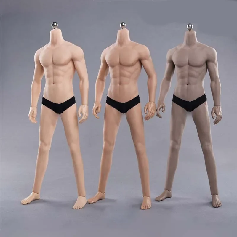 

12in Male Soldier Doll Body Muscular Model 1/6 Scale Super Flexible Seamless Stainless Steel Skeleton Body Toys Action Figure