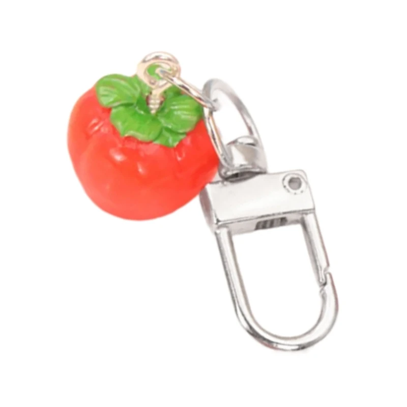 Beautiful Keychain Pendant Eye Catching Persimmon Phone and Bag Decoration