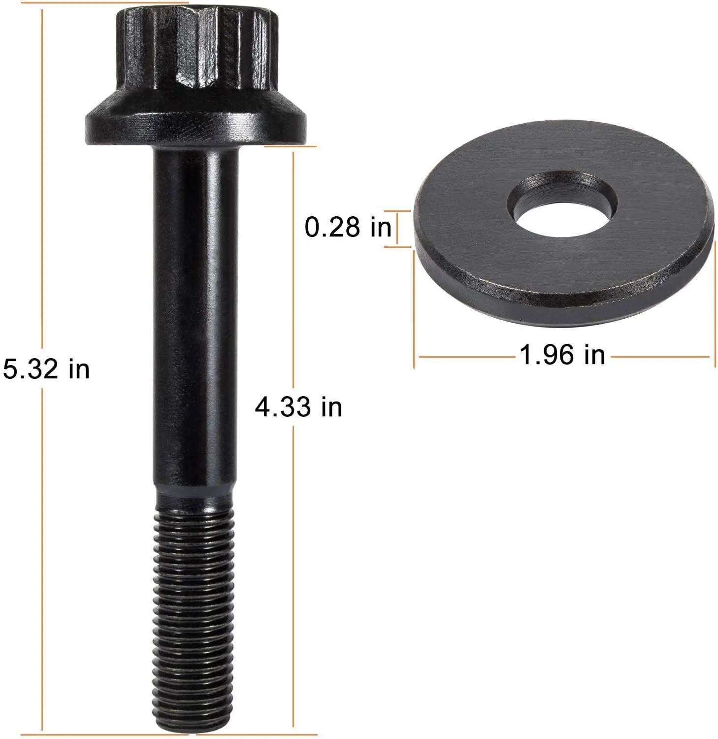 For Chevy Crank Harmonic Balancer Bolt replaces ARP 234-2503 for LS1 LS2 LS3 LS6